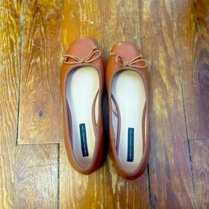 French Connection Benita Leather Ballet Flats NWOB